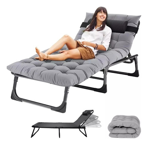 Cama Portatil Plegable De Reforzado Con Colchon Desmontable