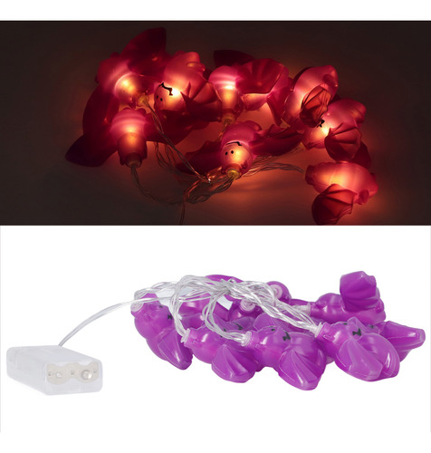 Cadena De Luces Led Con Forma De Murciélago 3d Con Forma De