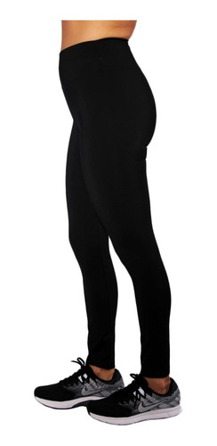Calza Negra Suplex Faja Alta Modeladora Especial Fitness