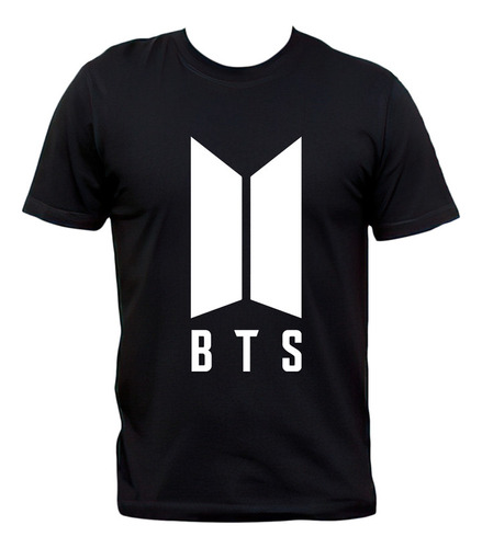 Remera Bts Logo Clásico K-pop Algodón Premium