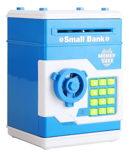 Niños Piggy Bank Moneda Cajero Automático Juguete Rojo Azul