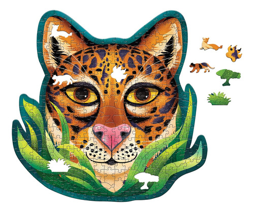 Peaceable Kingdom Jaguar-shaped Puzzle - Rompecabezas De 251