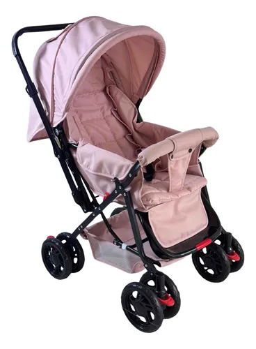 Cochecito Funky Fresh Cielo Rebatible De Paseo Color Rosa Chasis Negro