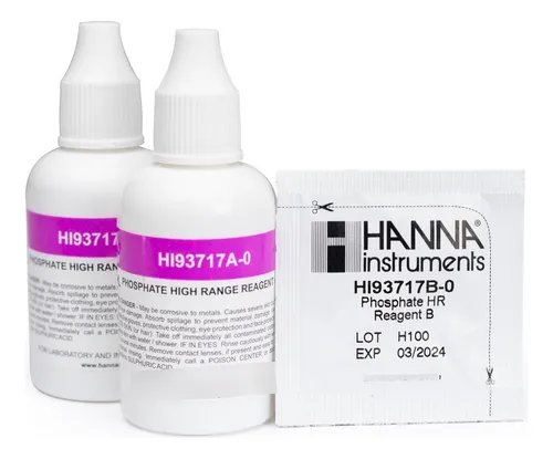 Reactivos Fosfato Rango Alto 100 Pruebas Hanna Hi93717-01