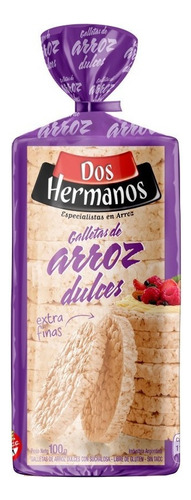 Galletas Dos Hermanos De Arroz Dulces Extra Finas 100 Grs