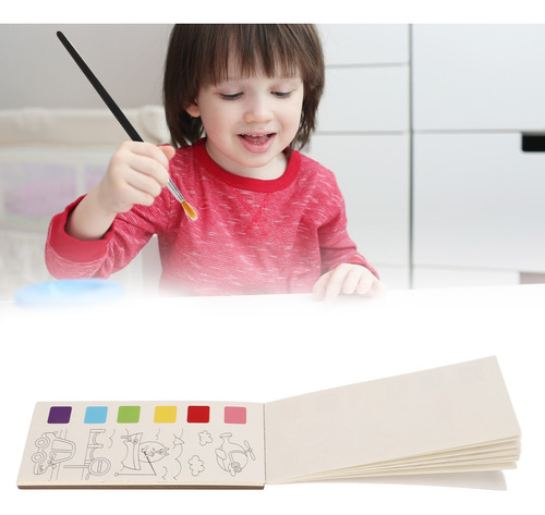 Libro De Acuarela Que Los Niños Pintan Para Mejorar La Creat