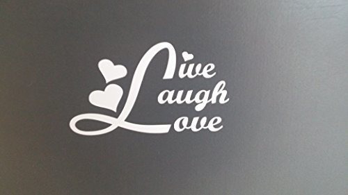 Cmi172 Live Laugh Love Para Ventanillas De Coche Vinilo Calc