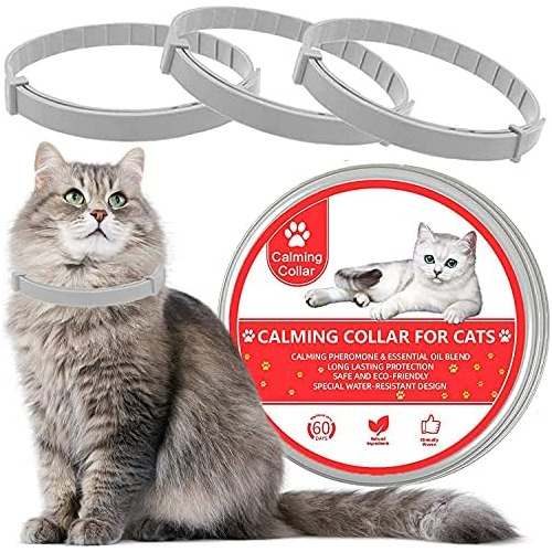 Pack De 3 Collares Calmantes Gatos, Collares De   Natur...