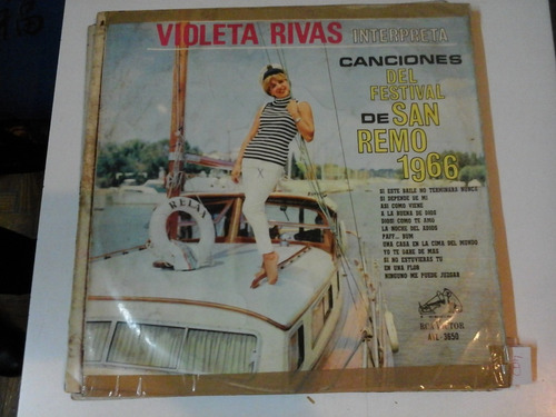 Vinilo 5424 - Violeta Rivas Interpreta Canciones Festival