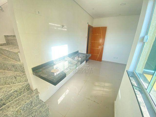 Cobertura Com 2 Dormitórios À Venda, 77 M² Por R$ 315.000,00 - Jardim Utinga - Santo André/sp - Co4830
