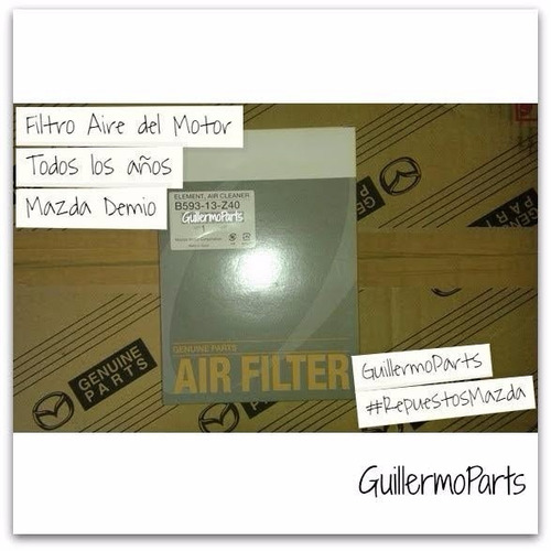 Filtro Aire Motor Mazda Demio Nuevo Original Mazda