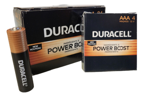 Pilas Aaa Alcalinas Duracell Power Boost Lr03 R03 4 Unidades