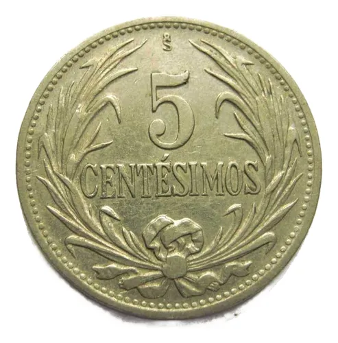 5 Centésimos Año 1941 Variante Vitureira En Excelente Estado