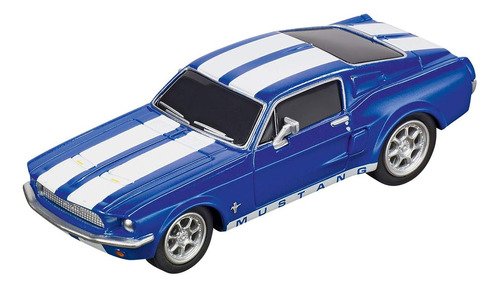 Carrera Ford Mustang 67 Azul Racing Go!!! Vehículo De Carrer