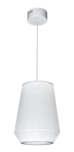 Lampara Colgante Cinta Textil Organza 20w Led Moderno Gmg