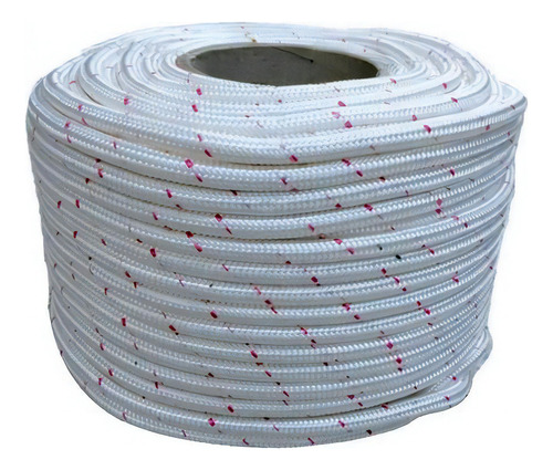 Corda Bombeiro 12mm Nr18 Poliamida 20 Metros Cabo Guia 20kn Cor Branco