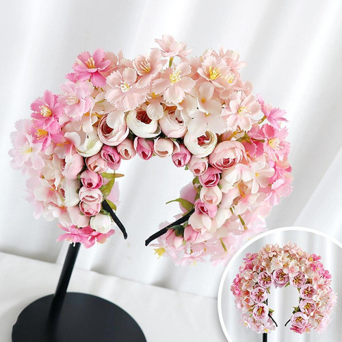 Diadema De Flores China Han Para Festivales Y Ocasiones