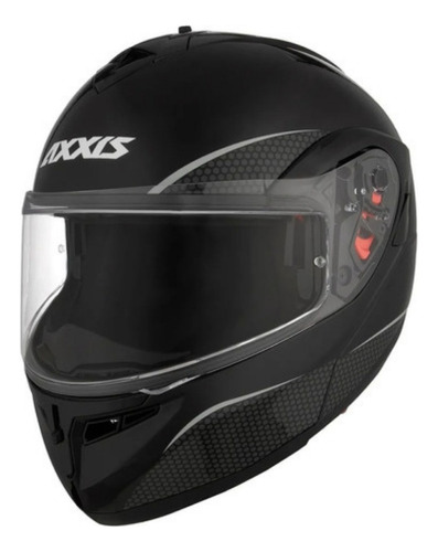 Casco Rebatible Axxis Roc Sv Solid Doble Visor Moto Delta