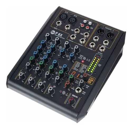 Rcf Mesa De Som Console 6 Canais F6x C/ Efeitos