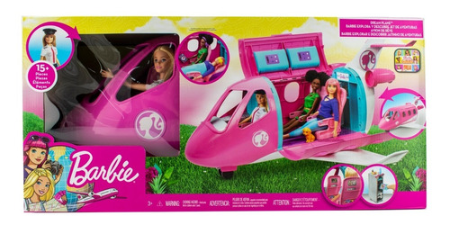Barbie Avión De Tus Sueños 15 Pz Incluye Barbie Mattel 