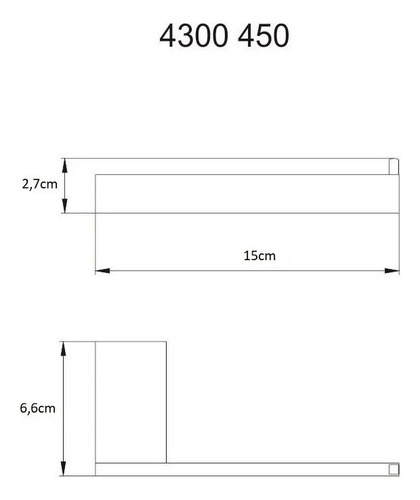 Papeleira Porta-papel Metal D'oro Vecchio Horus 450 Fani
