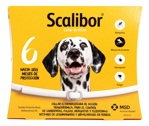 Collar Antipulgas Para Perros, Anti Pulgas Scalibor® 6 Meses