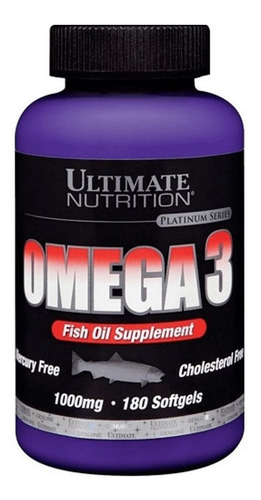 Omega 3 1000mg 180 Softgels - Ultimate Nutrition