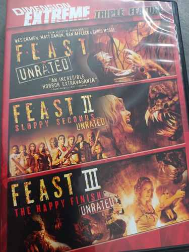 Cacería Voraz 1 - 3 ( Feast ) Dvd (Usado)