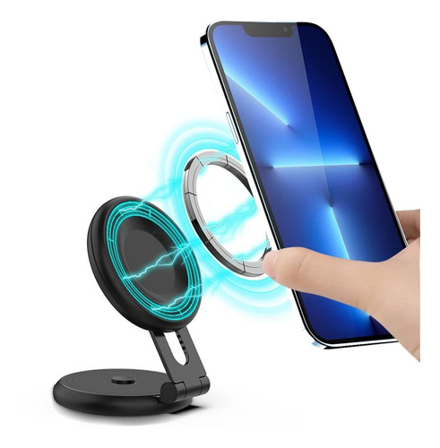 Magnetic Car Phone Soporte Montaje Extendable Stand Side