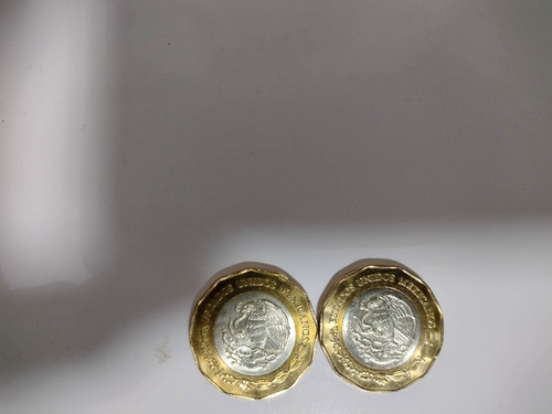 2 Monedas De  20 Pesos En Perfecto Estado