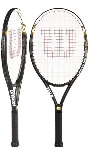 Raqueta tenis Wilson Hyper Hammer 5.3 237 Grs aro 110 cuerda tamaño del grip 4 1/4 color negro/blanco