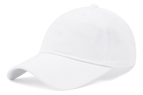 Zylioo Oversized Xxl 100% Algodón Gorra De Béisbol En Blanco