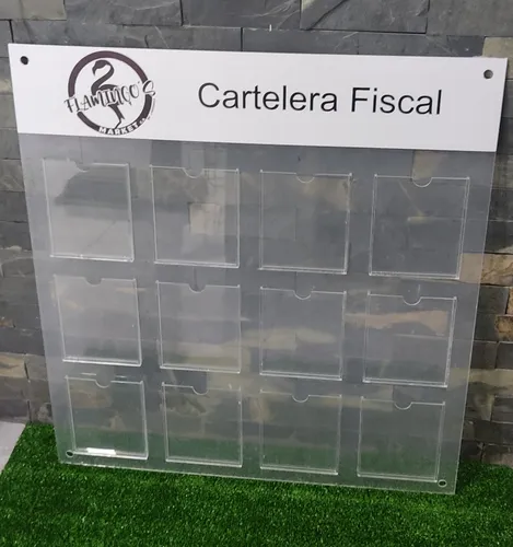comprar Cartelera Fiscal En Acrílico De 12 Bolsillos 1\u002F4 Carta