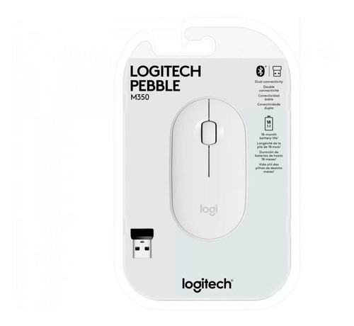 Mouse Logitech Pebble M350 Wireless/bluetooth White