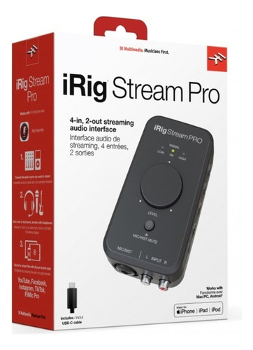 Interfaz De Audio Para Transmisión Irig Stream Pro