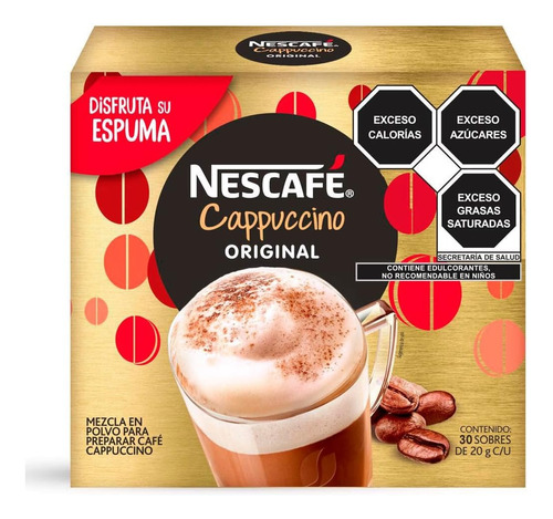 Cappuccino Original Nescafé 30 Sobres De 20g C/u