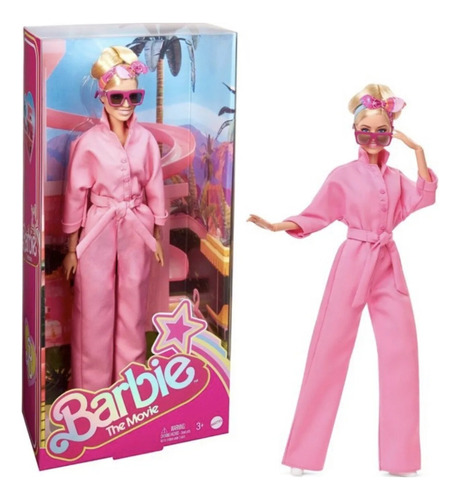 Muñeca Barbie The Movie Margot Robbie En Rosa Mono Eléctrico