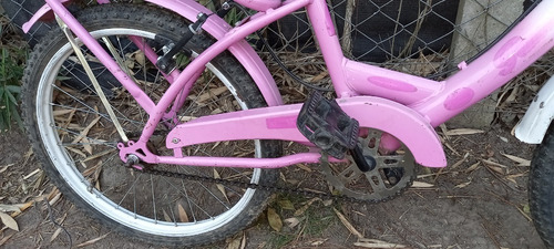 Bicicleta Nena Rosa Y Blanco Rod20