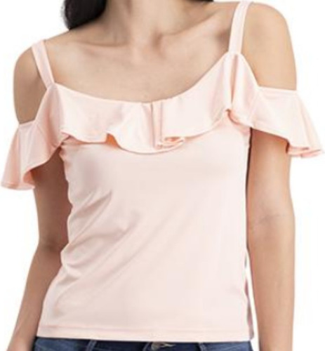 Blusa Para Mujer Tipo Campestre Con Tirantes T Ch