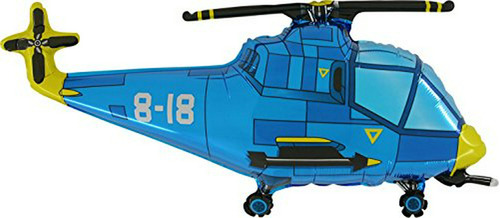 Globo Helicóptero Azul ® 37  - Visto En La Película 50 Sombr
