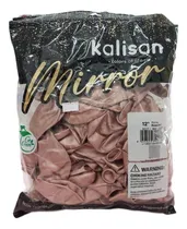 Comprar Latex Mirror Rose Gold 12 Pulgadas 50 Piezas Marca Kalisan