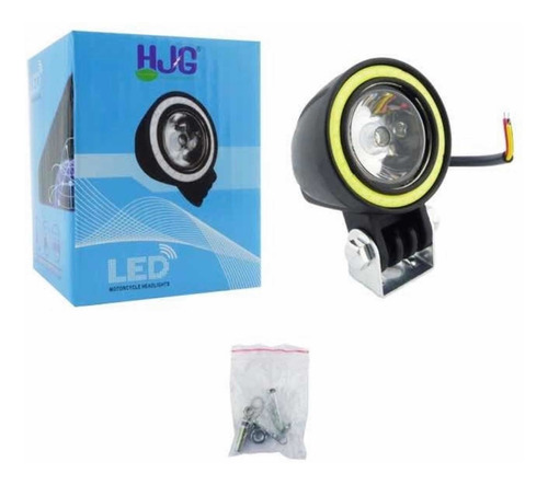 Foco Neblinero Led Aro Ojo De Ángel + Estrobo 12v