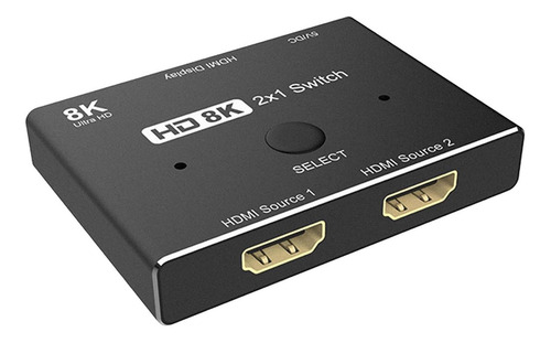 Imagen 1 de 9 de Conmutador 2.1 Compatible Con Hdmi 8k 2 En 1 Salida De Alta