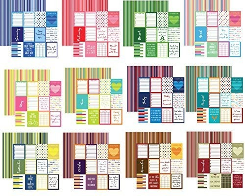 Papel Decorativo - Calendario Plan-it 12 X 12 Juego De Papel