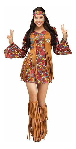 Divertido Traje De Hippie Amor De La Paz De Las Mujeres Del 