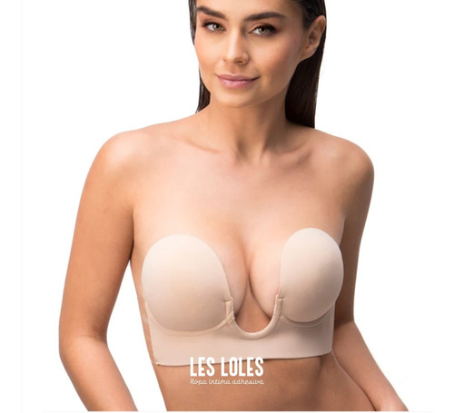Imagen 3 de 10 de Corpiño Adhesivo Super Escote U Backless Strapless Les Loles