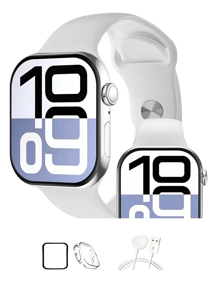 Smartwatch Microwear S10 Pro 47mm Resistente Água Chat Gpt. Branco