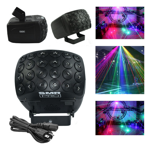 Efecto Láser Led 500 Mw Rgb 24 Salidas Smr Pro Dmx Venom