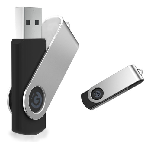Pendrive Goldtech Almacenamiento De 32gb Diseño De Llavero © Color Negro Liso