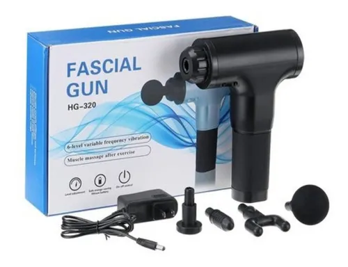 Pistola masajeadora para cervical Fascial Gun HG-320 negro 220V